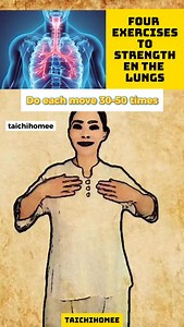 444 reactions · 92 shares | Want stronger lungs and better breathing? Try these four lung-strengthening exercises—do each move 30–50 times and you’ll feel the difference! Don’t scroll, save this to practice every day! #officeworkout #healing #taichi #qigong #kungfu fitness health beauty benefits exercises yoga taichihomee | Taichi Homee | Facebook