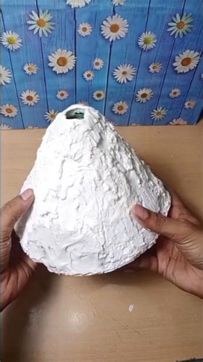 White Volcano Tutorial 🌋 | diy Unique white Volcano at Home 🔥 #ayanti