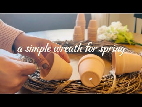 🦋preparing for spring 🌸| making a simple wreath for spring | easy spring diy