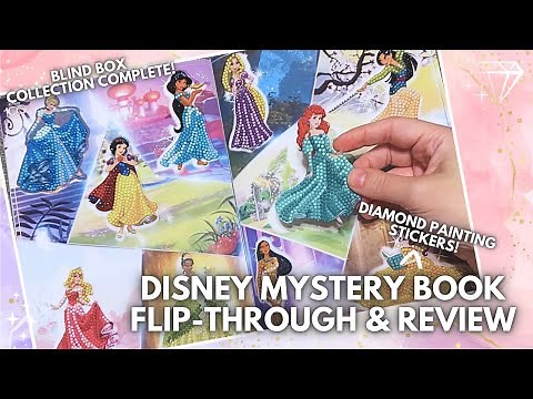 Flip-Through & Review: COMPLETE Disney Mystery Book of Diamond Painting Stickers