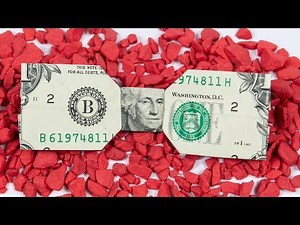 Money gift idea 🤵 Dollar origami bow tie instructions