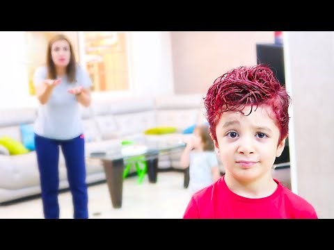 صبغت شعر ابني احمر *اسوء شي سويته بحياتي 😥