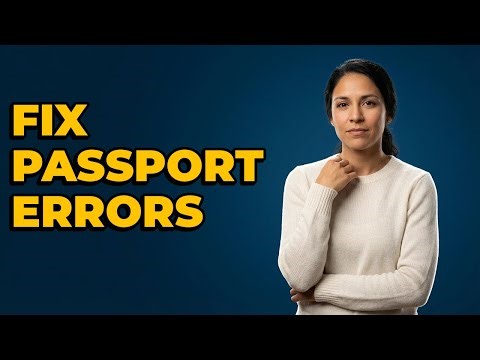 How Do I Correct Passport Errors On My Visa Application?