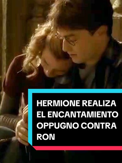 Encantamiento Oppugno de Hermione contra Ron