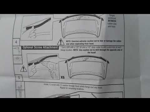 2017 Chrysler Pacifica Bug Deflector install