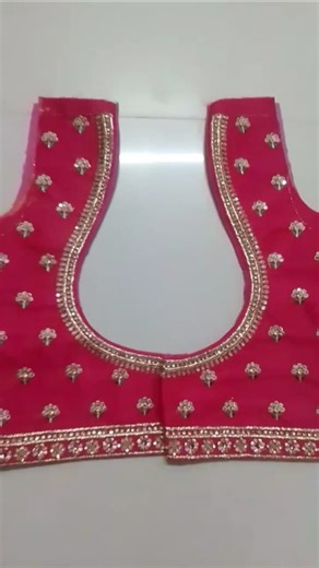 trending ll embroidery bridal train ll blouse design