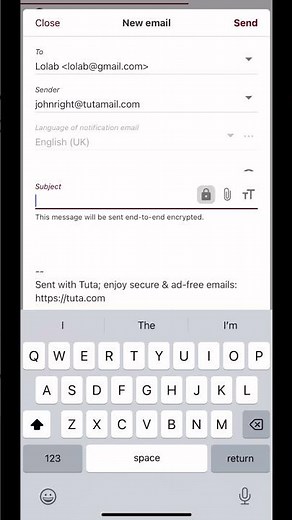 Sending an end-to-end ENCRYPTED email | EASY #privacy #encryption #email #tuta #security #tips