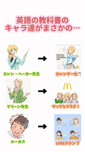 英語の教科書キャラ達がまさかの…#英語 #英語勉強 #英語学習 #勉強 #english #かわいい