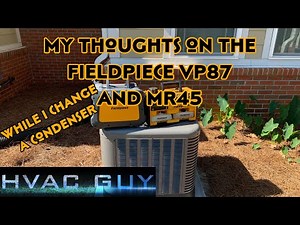 A Good Look at the Fieldpiece Vacuum Pump And Recovery Machine, While I Change a Condenser.