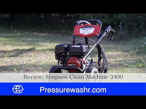 Simpson Clean Machine 3400psi Full Review | Budget friendly version of the Top Rated Mega Shot.