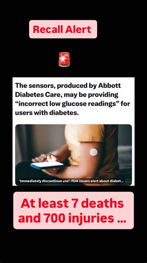 EliasAbdelAhad | ⚠️ Urgent Safety Warning About Abbott FreeStyle Libre Glucose Monitors A global safety alert has been issued for specific FreeStyle Libre... | Instagram