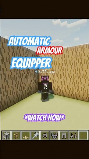Automatic Armour Equipper Tutorial #minecraft #build