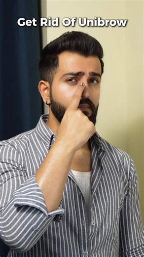 Bharat Ahlawat on Instagram: "How to groom unibrow? ✨ If you have a unibrow then avoid shaving it as when it grows back it won't look good, plucking the extra strands with tweezers is a better option. This video will help you understand how to properly pluck those hair without making it look bad. [Eyebrow, Grooming, Transformation] #eyebrows #grooming #transformation #shaving #shave #threading #menstyle"