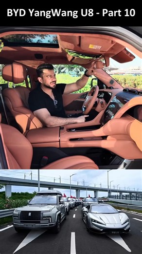 BYD YangWang U8 Review - Kamal Features, Dhamal Price . The BYD YangWang U8 is a luxury off-road SUV packed with cutting-edge technology and electrified power. Here’s a quick review: Key Highlights: ✅ Powertrain: 1,200 hp quad-motor EV with a range-extender engine ✅ Performance: 0-100 km/h in 3.6 seconds ✅ Tank Turn & Floating Mode: Can rotate 360° in place and float on water ✅ Range: ~1,000 km (with range extender) ✅ Interior: High-end luxury with massive touchscreen & AI features ✅ Price: Arou