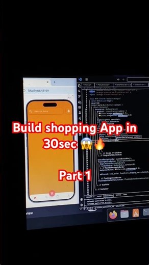 Flutter Shopping App UI 🔥 | Build Amazing E-Commerce App in Flutter #shorts