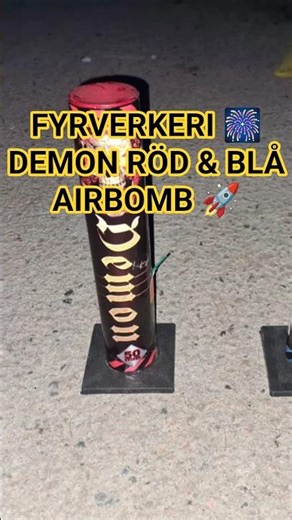 Provar fyrverkeri Demon airbomb 50mm 🚀🎆 // Single shot 2" #fyrverkeri #fireworks #pyro #subscribe