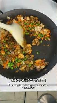 日式咖喱塊蝦仁牛肉炒飯 #咖喱炒飯 #咖喱塊怎麼喫 #炒飯的神仙做法 #滿級喫商通關賽 #炒飯的正確打開方式