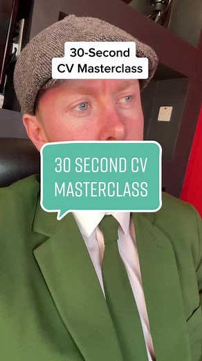 30-second CV masterclass #cv #cvtips #cvwriting #jobsearch #cvhelp #resumetips #resume