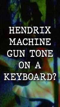 Hendrix Machine Gun Tone on a Keyboard #jimihendrix #synthguitar #synth