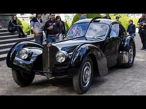 Ralph Lauren $40mln Bugatti Type 57 SC Atlantic - 3x Start Up & Drive Scene!!