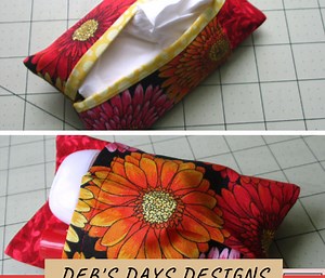 How to Make a Decorative Pocket Tissue Holder with Antibacterial Hand Sanitizer Pocket - Tutorial Tuesday