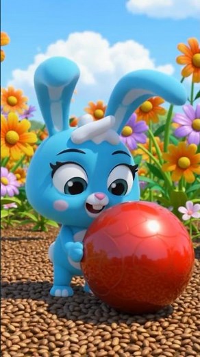 Blue Rabbit in play in frends | Blue rabbit 🐇|cartoon video #cartoon