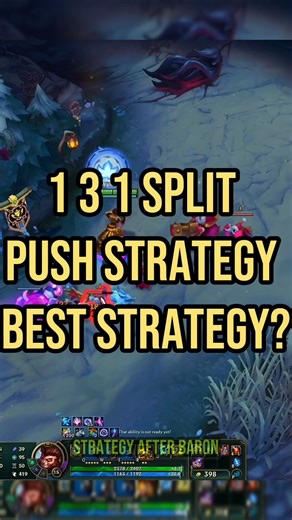 Best Split Push Strategy 💪 #shorts #ytshorts #leagueoflegends #league #mobilelegends #riotgames