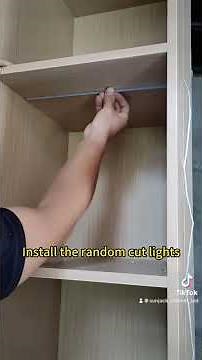How to install touch sensor switch and led profile lights into a cabinet.
