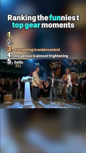 Ranking the funniest top gear moments