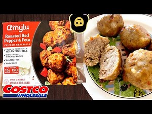 Amylu Roasted Red Pepper & Feta Chicken Meatballs - Costco Product Review