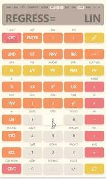 Finance Help with BA II Plus Texas Instruments - Regression Line and Data