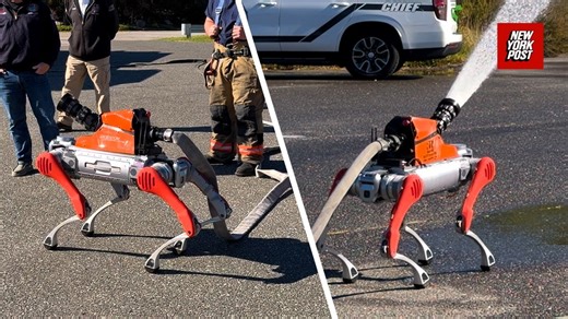 New firefighting robot dog being made on Long Island