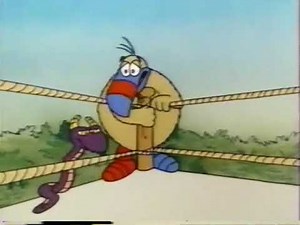 cartoon hippo wrestler tickled 2