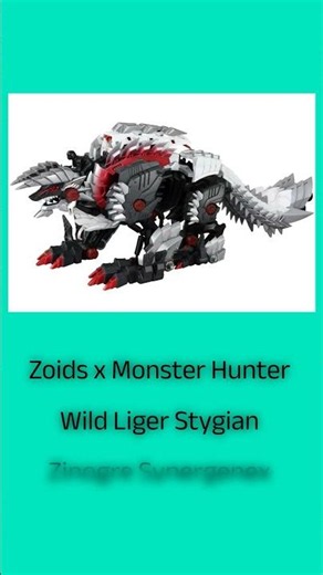 Zoids x Monster Hunter Wild Liger Stygian Zinogre Synergenex Model Kit