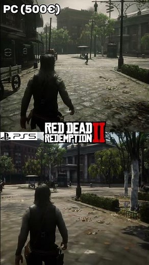 Red Dead Redemption 2 on a 500-euro PC vs PS5 #reddeadredemption #ps5