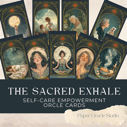 Self-care Empowerment Oracle Cards Printable – the Sacred Exhale Collection | 44 Card Oracle Deck Instant Download - Etsy