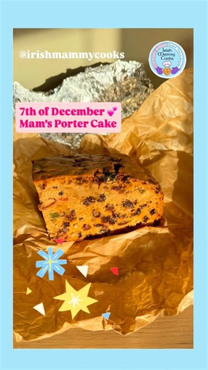 This is a long recipe, but full of all the Christmas nostalgia needed. The post is long because the method is important to get the right texture - believe me I tried to skip steps! It didn’t work so well. Enjoy. Let me know about your Porter cake recipes - is it one you remember from your home? Makes a 30cm square cake - it’s big - but lighter than a Christmas cake and very moreish! At the end of the term is a smaller version in mam’s handwriting that works in a 25cm square tin. Enjoy this one -