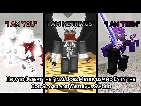 World 5: How to Beat the Final Boss Metrivus Unlock God Slayer & Sword - In Area 51 [ALPHA] Roblox