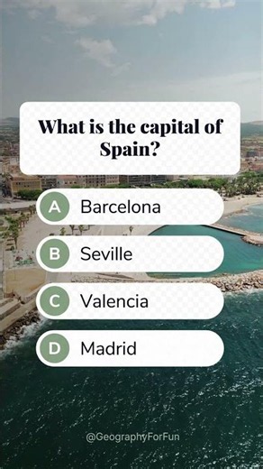 Do you know what the capital of Spain is? 🇪🇸 #spain