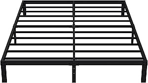 Amazon.com: EMODA 10 Inch King Bed Frame No Box Spring Needed, Heavy Duty Metal Platform with Steel Slats, Noise Free, Easy Assembly, Black : Home & Kitchen