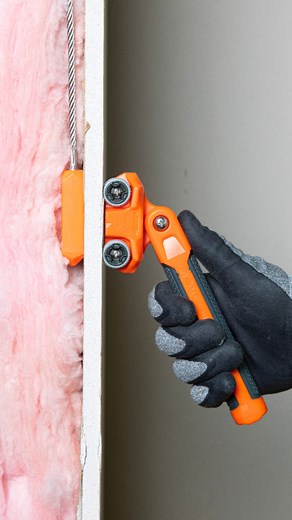 If you need to fish wires behind walls, this tool is a must have. Check it out yourself at ➡ https://www.kleintools.com/catalog/wire-pulling-system/magnetic-wire-puller | Klein Tools