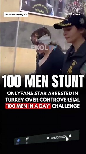 Turkish OnlyFans Model, Azra Ay Vandan, revealed her plan to sleep with 100 men in just ONE DAY.
