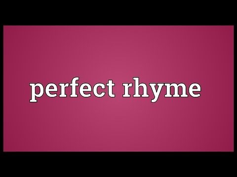 Perfect rhyme Meaning