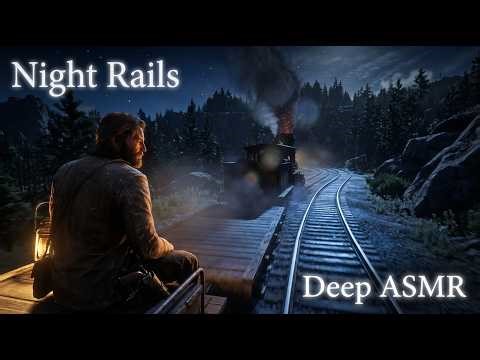 RDR2 ASMR | Arthur Morgan Flatbed Train Ride - Immersive Steam Engine Ambience 4K HDR