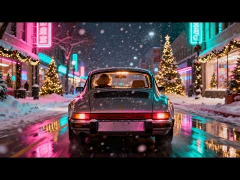 Neon Snowfall // Ultimate 80s Christmas Synthwave Mix | Retrowave Holiday Drive