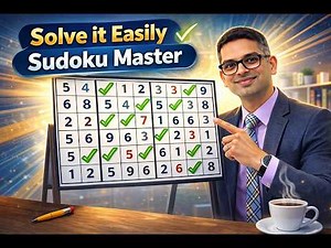 Solve an Easy Sudoku - Live MasterClass - an Introduction to the Greatest Mind Puzzle!