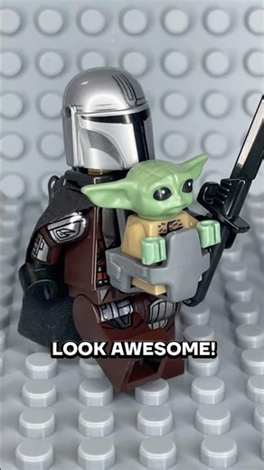 How To Upgrade your Mandalorian Minifigure! 🌱 #lego #legostarwars #starwars #minifigures