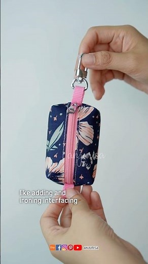 Sew a boxy keychain pouch faster - Cuby Pouch