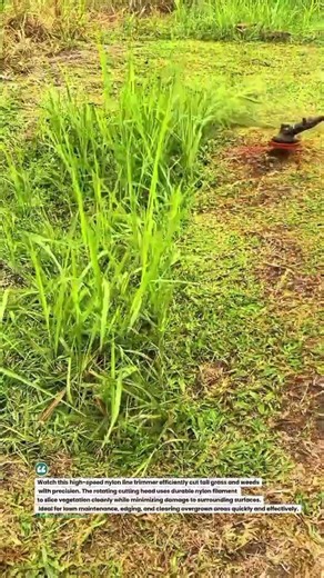Precision Grass Trimming Made Easy with High-Speed Nylon Line Cutter #GrassTrimmer #Landscaping