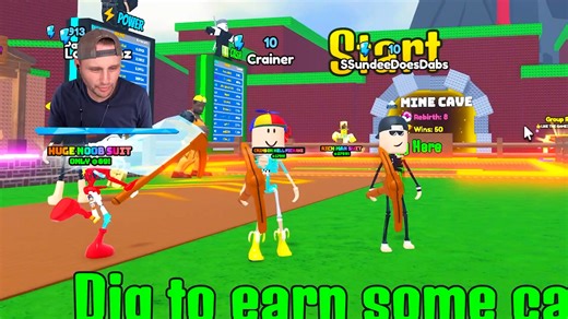 Becoming the Most Op Player in Roblox Dig Legends | SSundee Fans